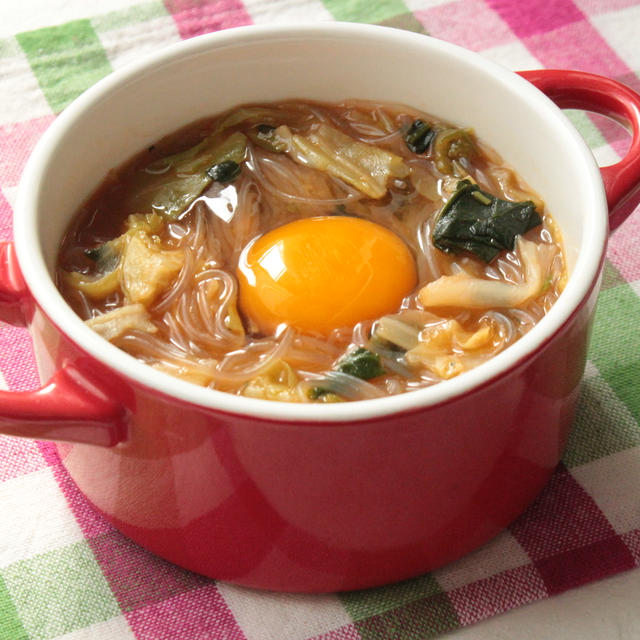 5分でおなか大満足！キムチクッパはるさめ