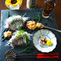 和膳と肴　塩レモン＋りんご＋バルサミコタレで頂く　鯵のさしみ by 青山　金魚さん