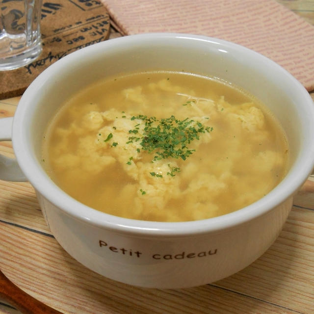 簡単！！イタリアの卵スープ　スープミルファンティの作り方/レシピ
