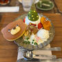 小1女子大喜びの可愛いクリスマスパンケーキ