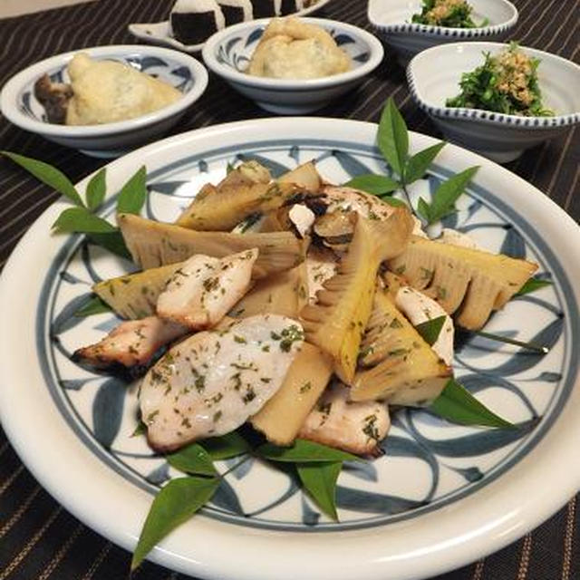 タケノコと鶏の木の芽焼き♪ずっしり春キャベツの袋煮