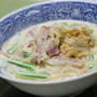 13/04/08　ほうれん草とキムチのスープパスタ