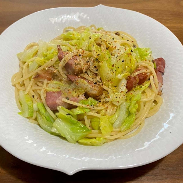 ゆず七味で和風パスタ ♪