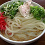 今朝の麺は「冷やごまだれぶっかけうどん」
