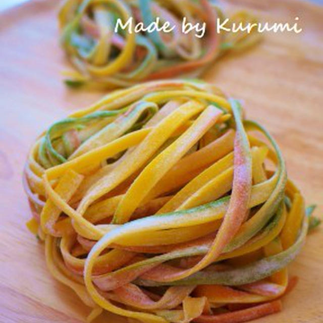 手打ち☆ 夏野菜のカラフルパスタ
