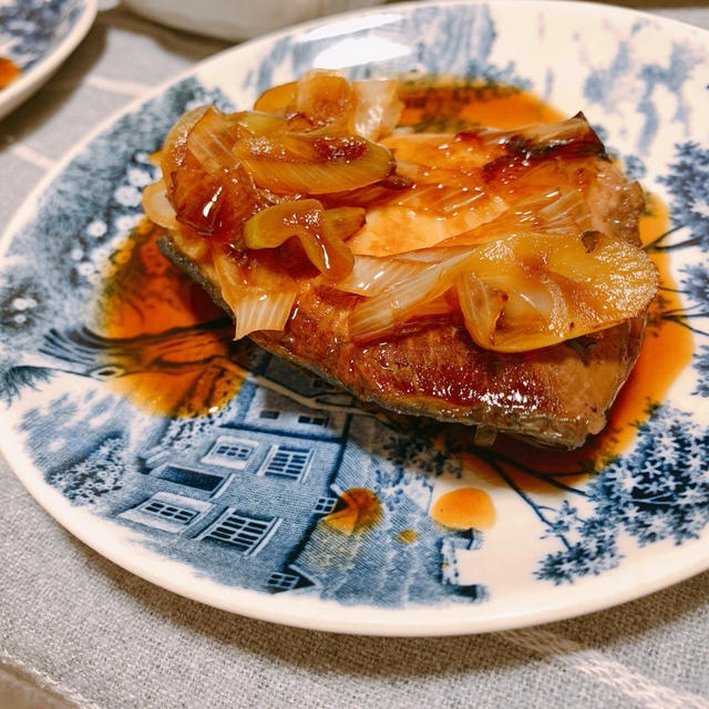 電子レンジで簡単おつまみ✨ブリの香味照り焼き