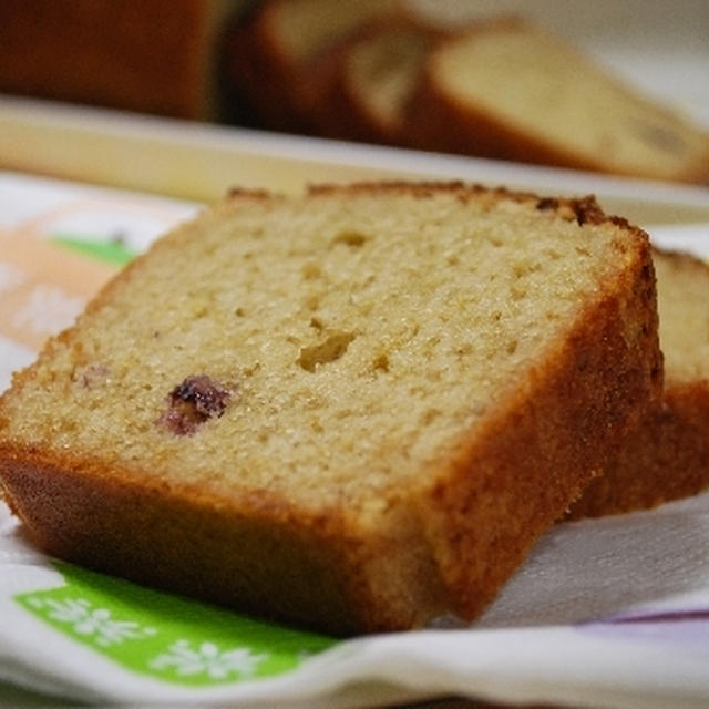 ブル-ベリーとはちみつのパウンドケーキ