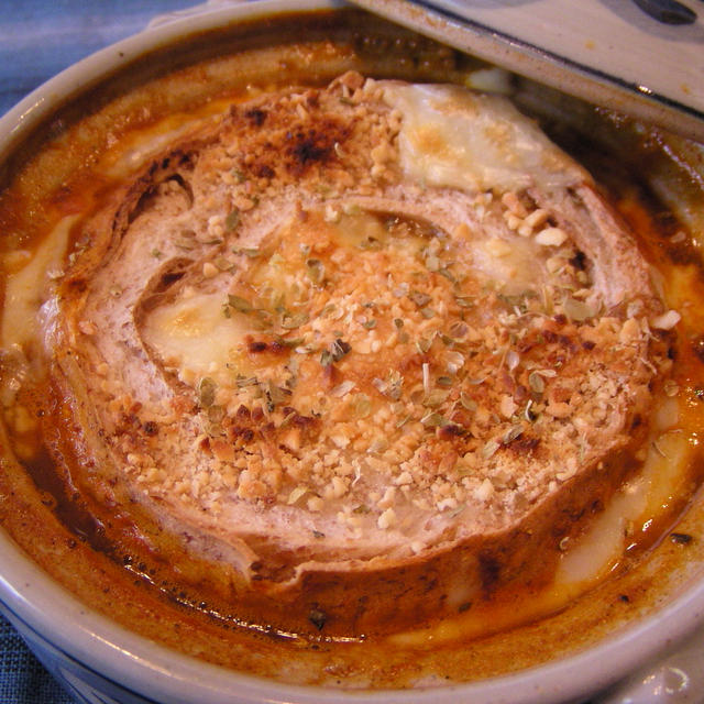 とろける車麩のレンズ豆スープ