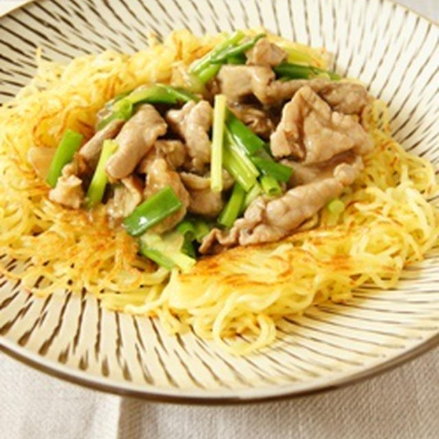 パリパリ麺のあんかけ焼きそば