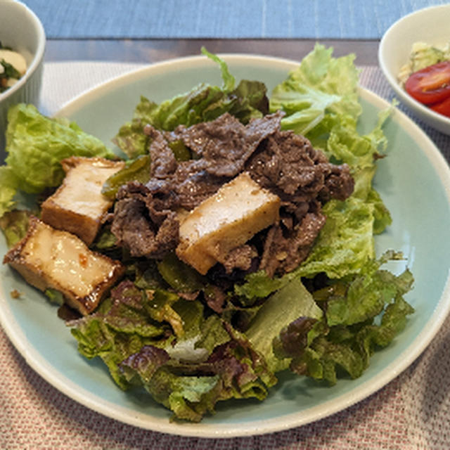 牛肉の夏野菜サラダ