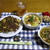 【夕食】ネギまみれ肉キーマカレー・レタスとトマトのサラダ・しめじと玉ねぎのスープ…