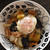スタミナ朝丼「ナスと豚バラの温玉甘酢丼」