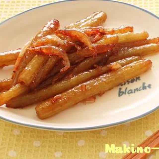 春レシピ☆ふきと桜エビのガーリックソテー♪♪