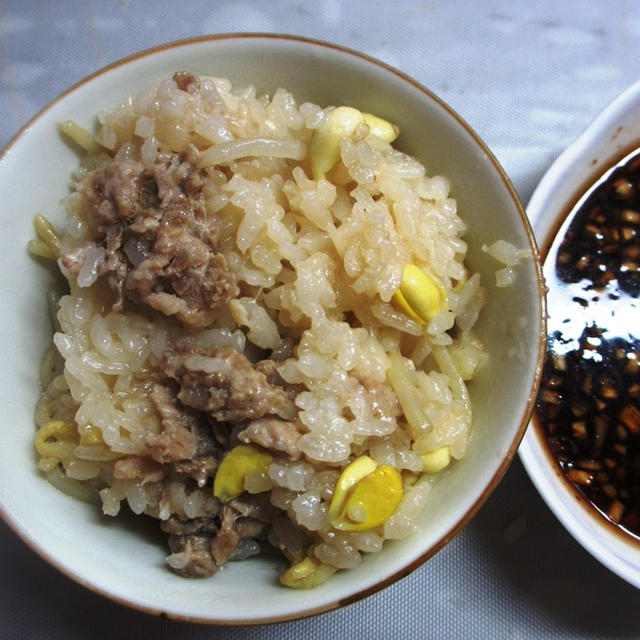 ５２日目：大豆もやしご飯