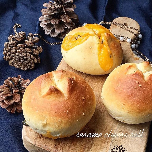 朝食やおやつに！ゴマチーズパン
