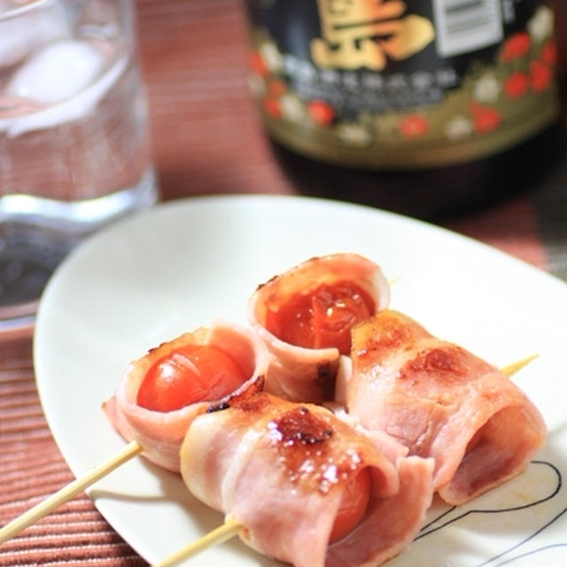ミニトマトベーコン串焼き By まかない課長さん レシピブログ 料理ブログのレシピ満載
