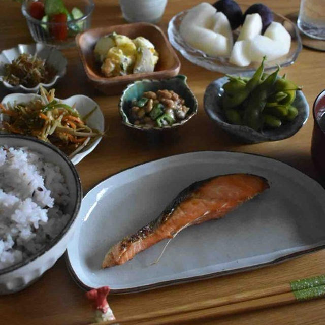 テスト当日朝ごはん。