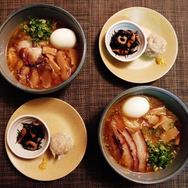 作っておいてよかったぁ！手作り叉焼ｄｅラーメン♪♫•*¨*•.♫♪