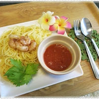 ガーリックシュリンプつけパスタ＊＊