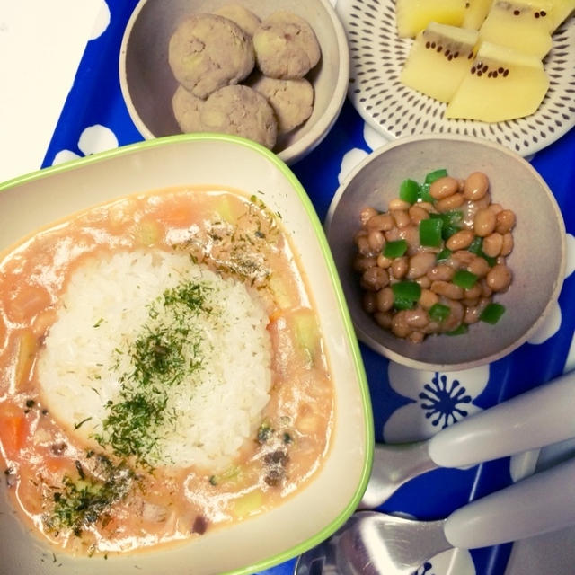 息子の夜ごはん・テンションガタ落ち