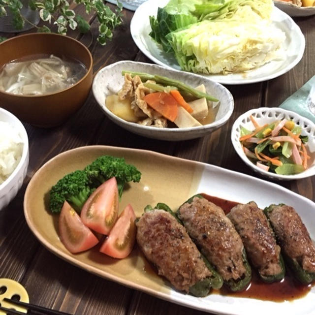 優しい味付けの煮物♡煮物作りのポイント…苦手なピーマンが？？？