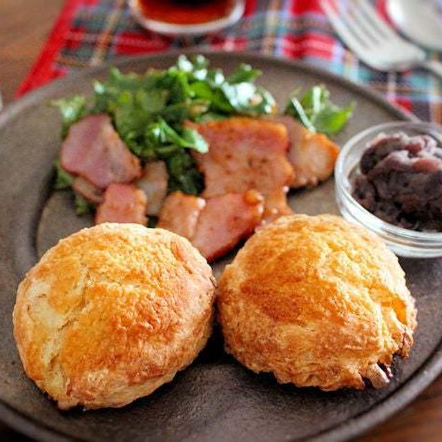 今朝もアラートかよ！スコーンは適当だったのでもう1回！　朝ごはん