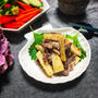 夕食メインに☆長芋と豚こま切れ肉の味噌レモン♬焼き