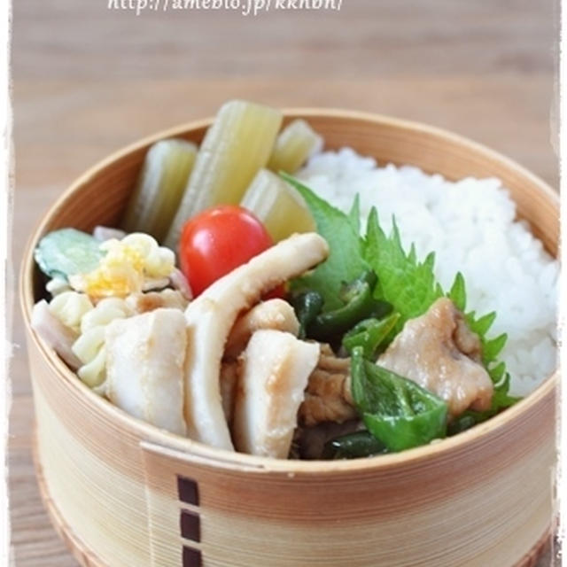 【青椒肉絲風弁当】