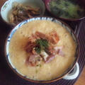 またまた！しめじのペペロンチーノ＆山掛けチャーシュー丼