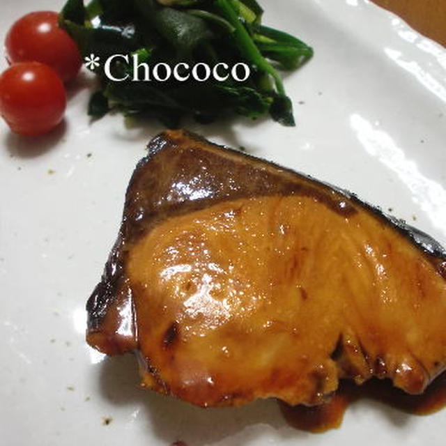 ぶりの照り焼き＊雛ケーキ