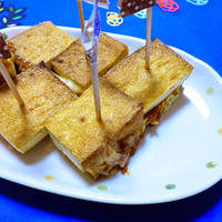 【シャキシャキレシピコンテスト】厚揚げチーズ〜焼肉風味