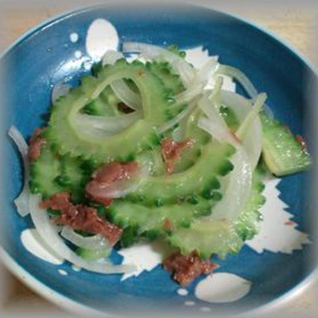 ゴーヤのマリネ梅肉和え　～　今日のひと品