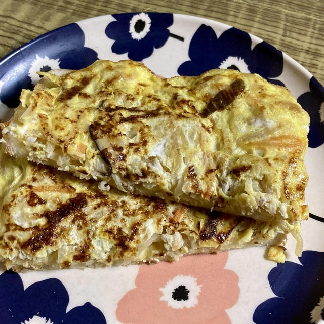 切り干し大根の卵焼きトーストの作り方