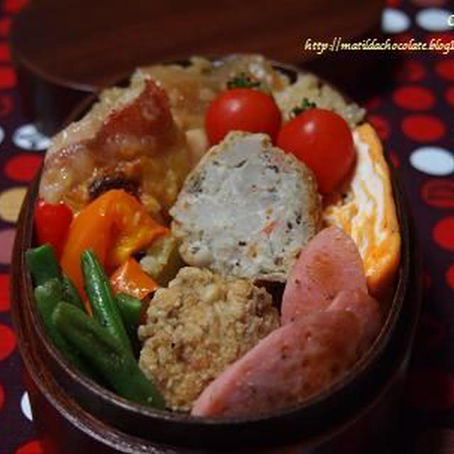 れんこんつくねボールのお弁当