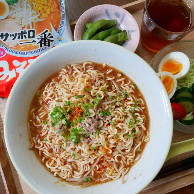 クックパッド、サッポロ一番みそラーメンにつくれぽ#私のごはん
