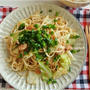 乾麺のうどんdeうどんチャンプルー♡