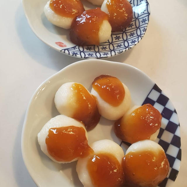 ほんとにやわらか～い！豆腐みたらしだんごをパパとお子様が作ってくれました