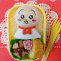 うさぎちゃんてるてる坊主おにぎり弁当〖キャラ弁〗  #平日お昼ご飯はお弁当or外食