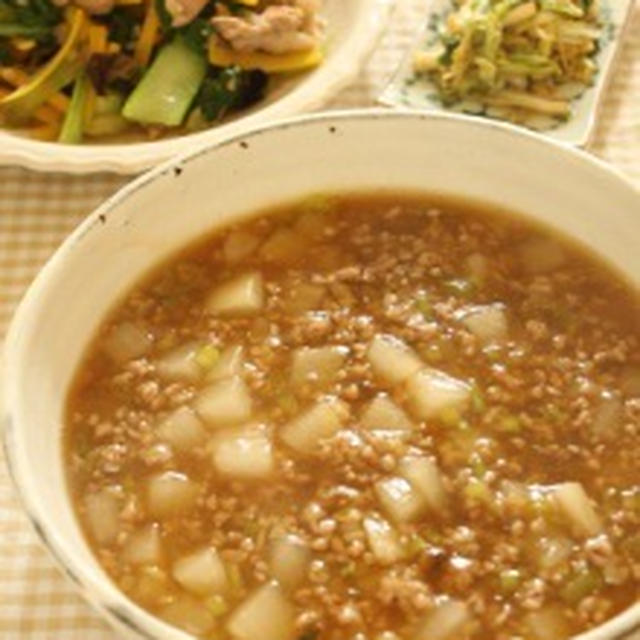 アツアツ！麻婆大根＆青梗菜と黄にんじんの塩炒め