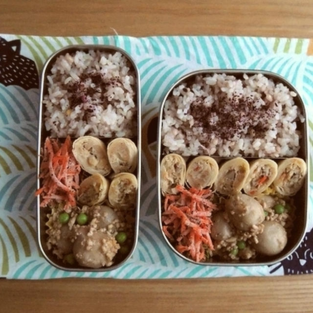 海老と蓮根の春巻き弁当