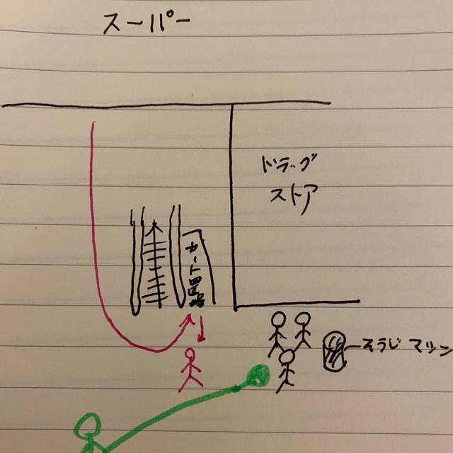 スーパーで瓶を投げられ、ぶつかるところだった話。。。