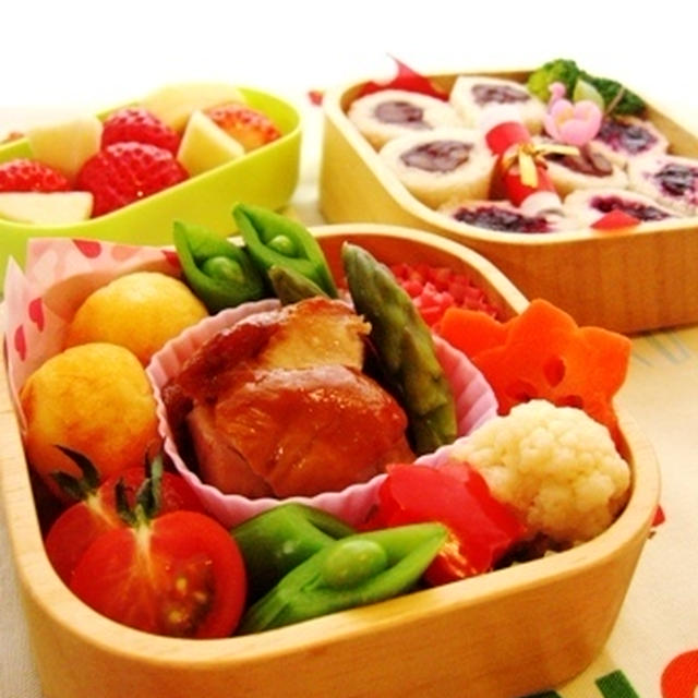 年少さん3月のお弁当”アリガトウ弁当”