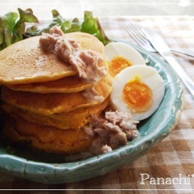 にんじんパンケーキで朝ごはん★おうちＣＡＦＥ