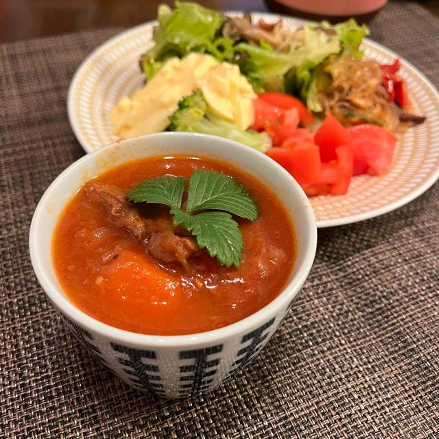 牛肉のトマト煮、侮れない小3男子たち。