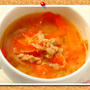 新にんじんとツナの味噌スープ。