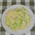 キャベツと鮭フレークの和風パスタ