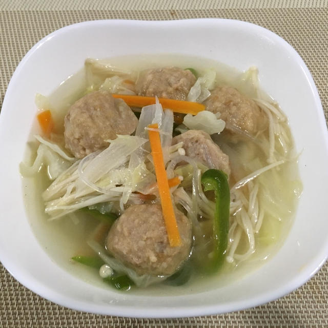 大根もち♪ 肉団子と春雨のスープ煮♪