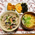 マルちゃん正麺と炊き込みご飯