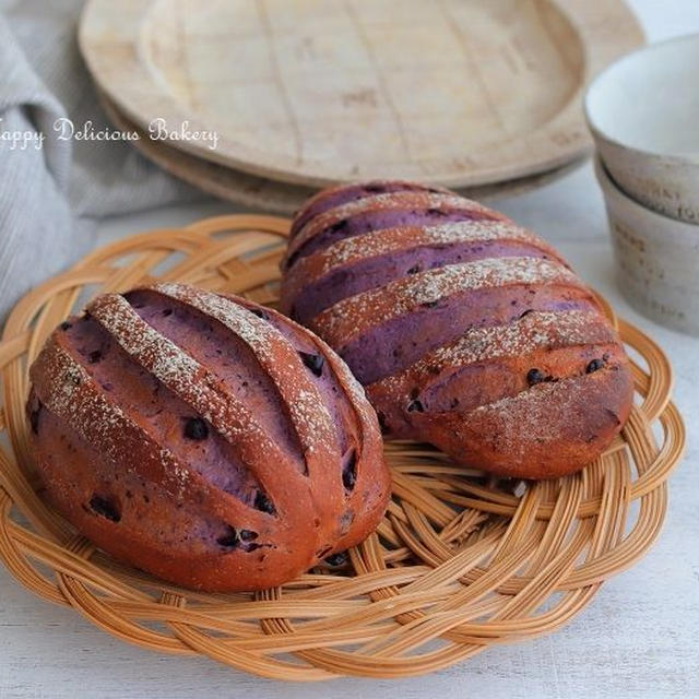 レシピブログさんの連載は『色鮮やかなブルーベリーパン』