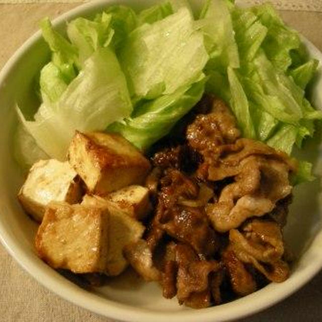 豚肉と豆腐のスタミナ炒め